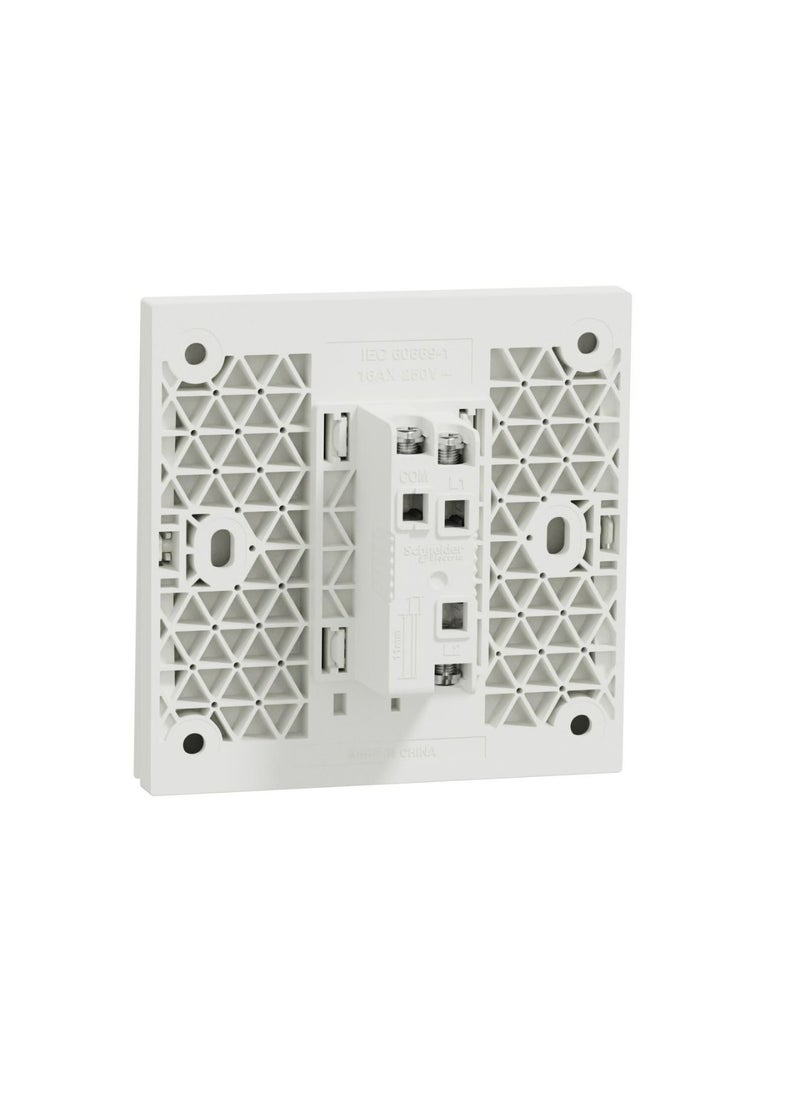 Schneider Electric Schneider Electric Avataron C Switch With Fluorescent Locator E8731L2F_WE, 1 Gang, 16Ax White 250 V 2 Way  - Image 4