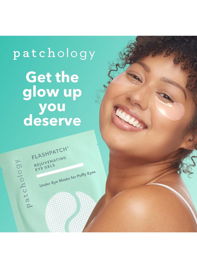 Patchology FlashPatch Eye Gels 5 Pairs – Rapid Refresh for Tired Eyes, Caffeine & Collagen, 5-Minute Treatment for Under-Eye Puffiness Relief 5 Pack - Image 5