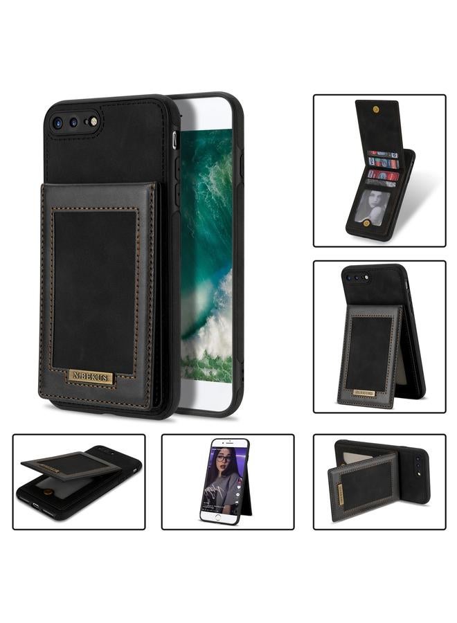 The Bros Vertical Flip Card Slot RFID Phone Case For iPhone 8 Plus / 7 Plus