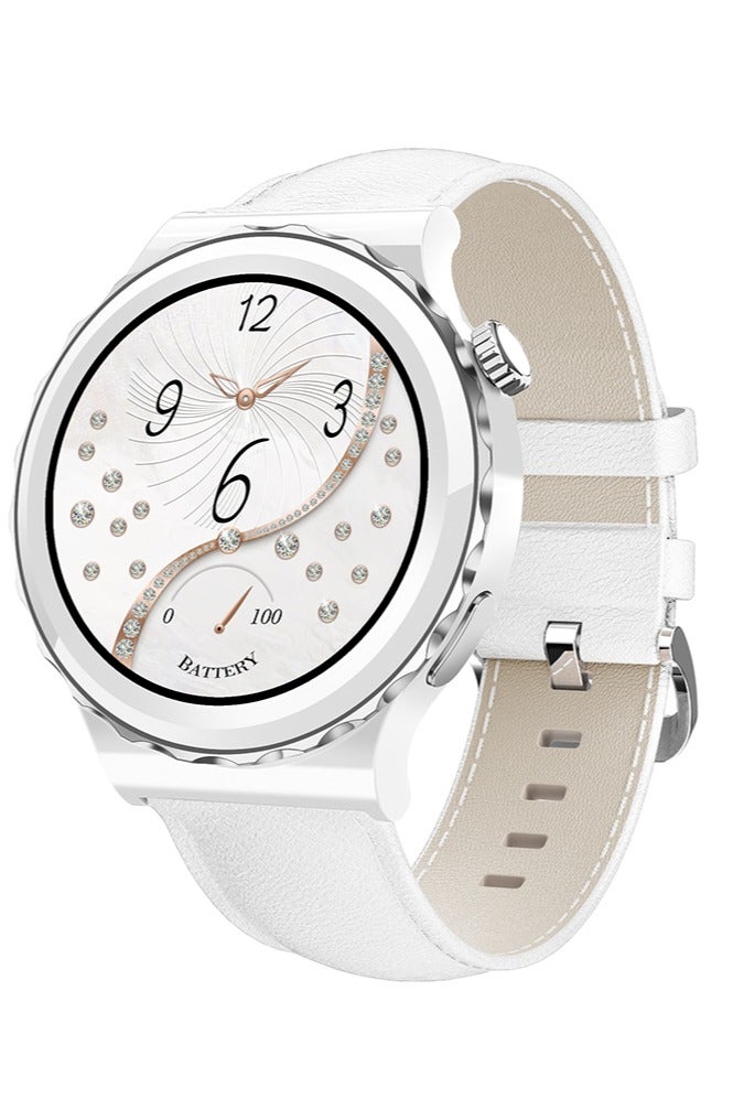 رولستيمي ساعة ذكية للرجال / النساء تعمل بالبلوتوث وظيفة الاتصال 1.32 بوصة تعمل باللمس بملء الشاشة ، ومراقبة النوم ، وإخطار الرسائل، وأنماط تمرين متعددة للاختيار من بينها ، وسوار ذكي - Image 1