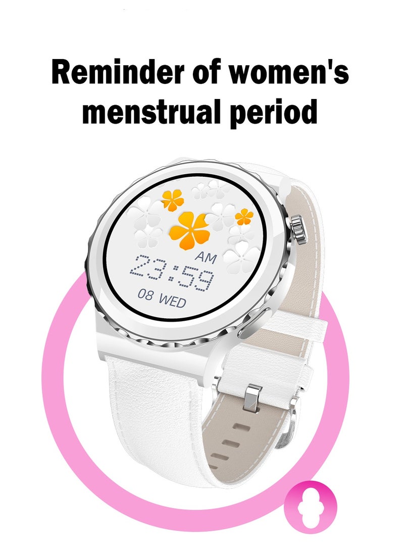 رولستيمي ساعة ذكية للرجال / النساء تعمل بالبلوتوث وظيفة الاتصال 1.32 بوصة تعمل باللمس بملء الشاشة ، ومراقبة النوم ، وإخطار الرسائل، وأنماط تمرين متعددة للاختيار من بينها ، وسوار ذكي - Image 5