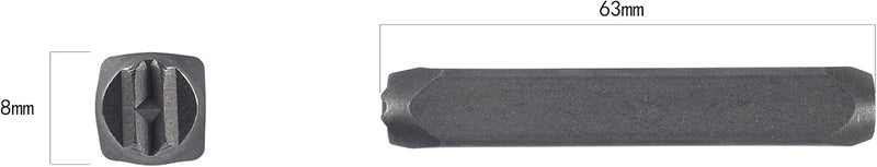 HimaPro Letter and Number Stamp Set 36pcs 40Cr Alloy Steel Metal Stamp Number & Letter Punch Set in a Wooden case (8mm 5/16 Inch) - Image 5