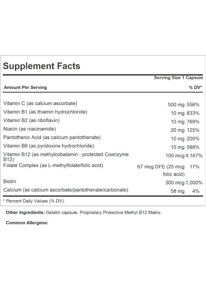 Andrew Lessman Vitamin C 500+ B-Complex Capsules for Adults - Image 2