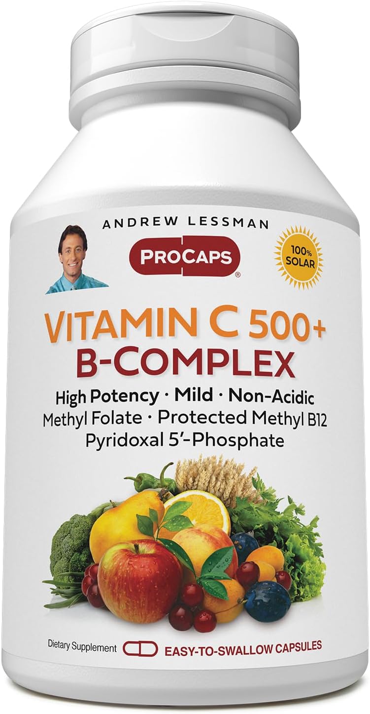 Andrew Lessman Vitamin C 500+ B-Complex Capsules for Adults - Image 1