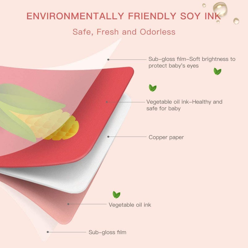 beiens High Contrast Baby Flashcard, 80 Pcs 160 Page Black White Colorful Visual Stimulation Learning Activity Card for Babies Ages 0-3-6-12-36 Months, 5.5'' x 5.5'' Newborn Infants Toys Gift - Image 4