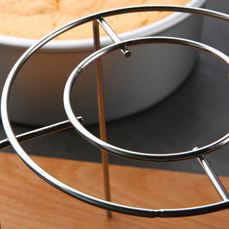 Nonstick Stainless Steel Round Steamer Rack Stand Cake Cooling Rack for Baking Kitchen Cooking - Image 2