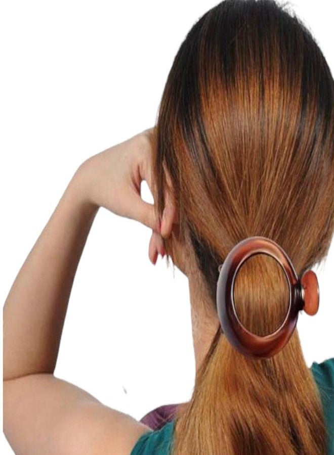 Bakefy- 1 piece Hair Clip Classic Oval Side Opening Slide Plastic Curve Flat Comb Inner Teeth Clamp Barrette Girls Ladies Beauty Accessory Grip, Large Blac - Image 5