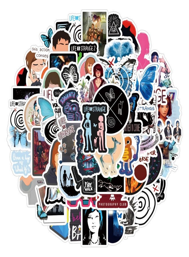 BLCAFEE 65pcs Life is Strange Stickers，Graffiti Waterproof Vinyl for Birthday Party Supplies Decoration Favors for Water Bottles Laptop Suitcase Scrapbooking Choice - Image 1
