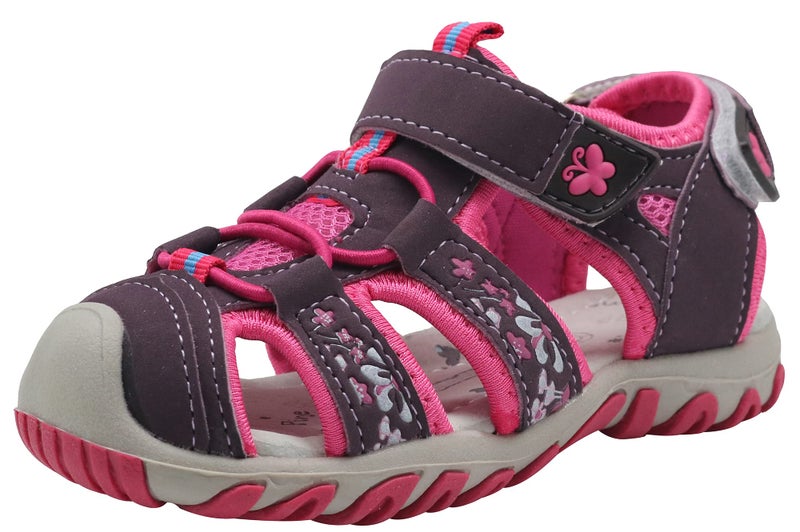 Apakowa Kid's Girl's Soft Sole Close Toe Sport Beach Sandals (Toddler/Little Kid) - Image 1
