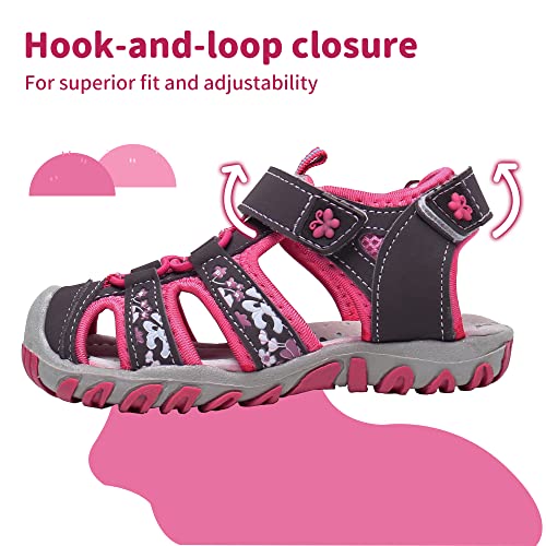 Apakowa Kid's Girl's Soft Sole Close Toe Sport Beach Sandals (Toddler/Little Kid) - Image 3