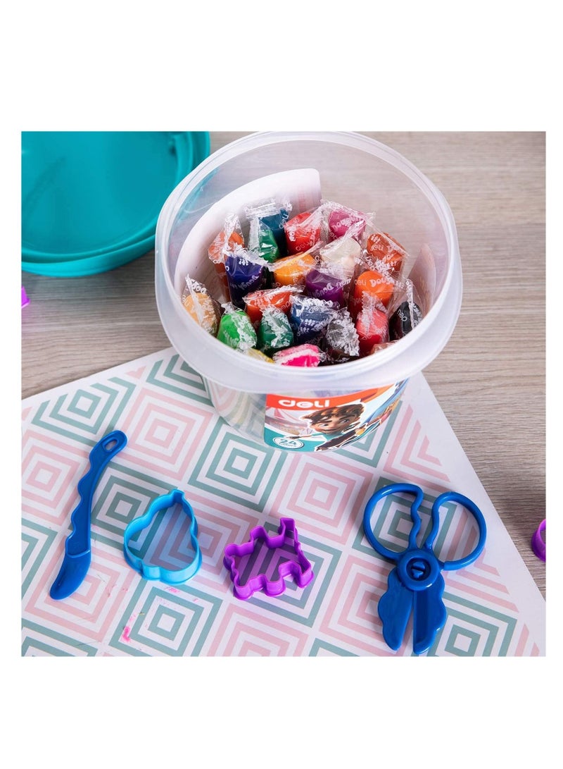 Deli مجموعة عجينة اللعب المكونة من 24 قطعة بألوان متنوعة - Image 5