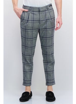 Men Slim Fit Striped Blake Dress Pants, Black