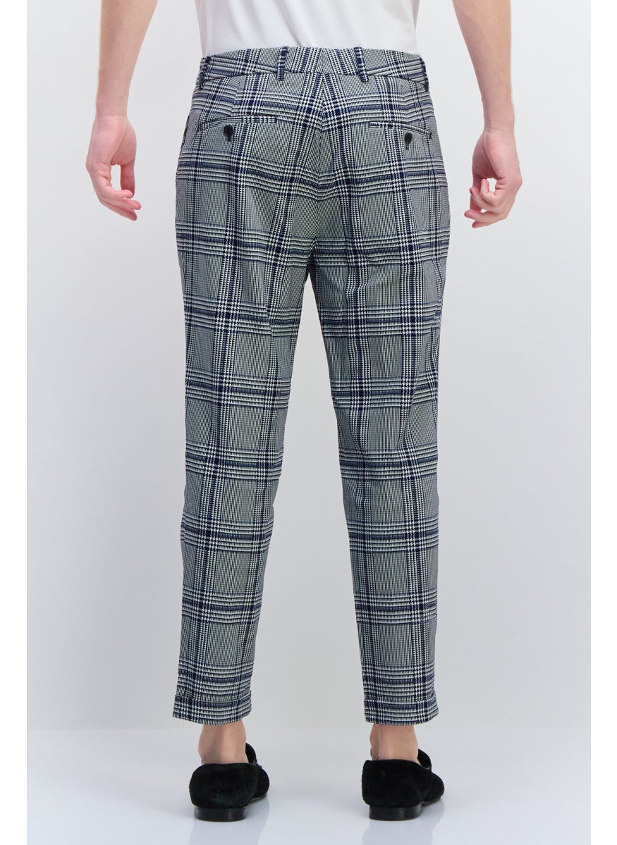 Scotch & Soda - Men Slim Fit Striped Blake Dress Pants, Black - Image 1