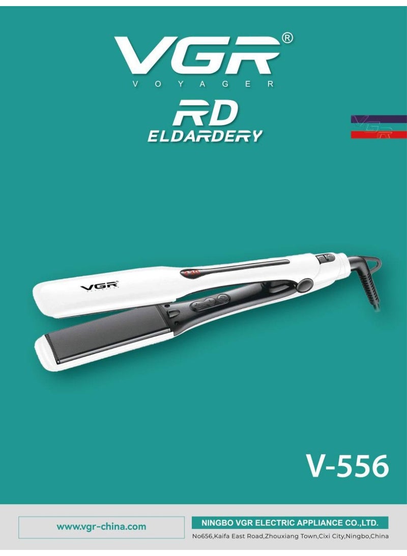 VGR‑556 Hair Straightener – 38 mm Ceramic Plate with 100‑230°C Adjustable Temperature & LED Display
