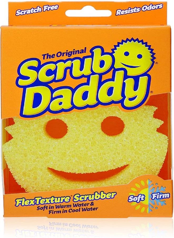 Scrub Daddy Scrub Daddy - The Original Scrub Daddy - Scratch-Free Multipurpose Dish Sponge - BPA Free & Made with Polymer Foam - Stain, Mold & Odor Resistant Kitchen Sponge (1 Count)  - Image 1