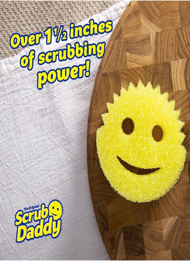 Scrub Daddy Scrub Daddy - The Original Scrub Daddy - Scratch-Free Multipurpose Dish Sponge - BPA Free & Made with Polymer Foam - Stain, Mold & Odor Resistant Kitchen Sponge (1 Count)  - Image 2