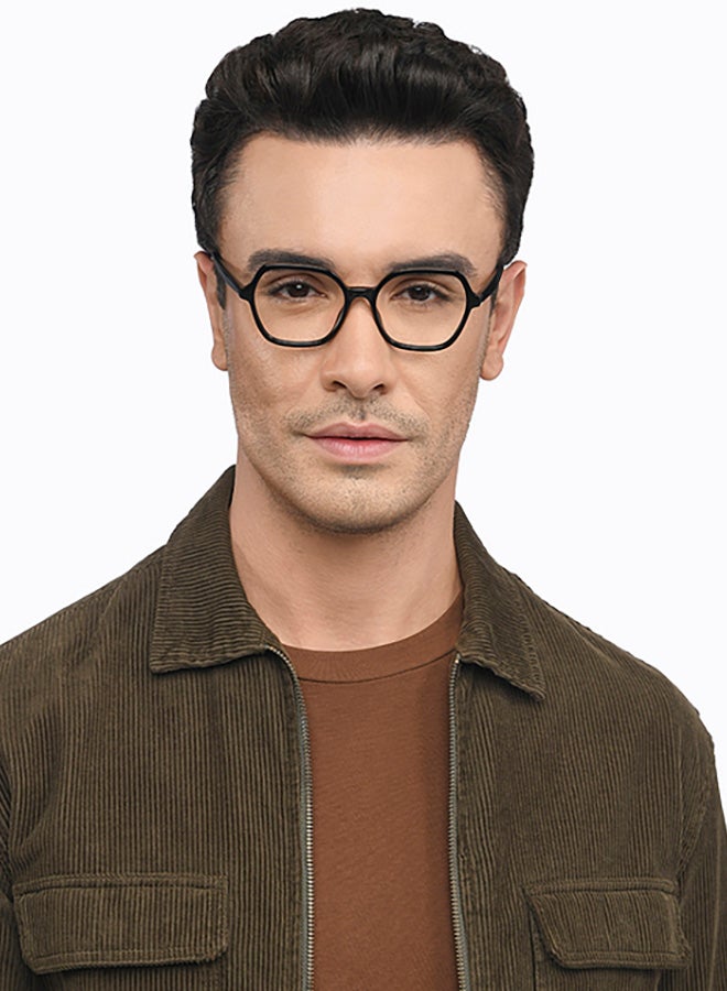 Lenskart Blu Unisex Unisex Hexagon Eyeglasses - LB E16060 - Lens Size: 50 Mm - Image 2