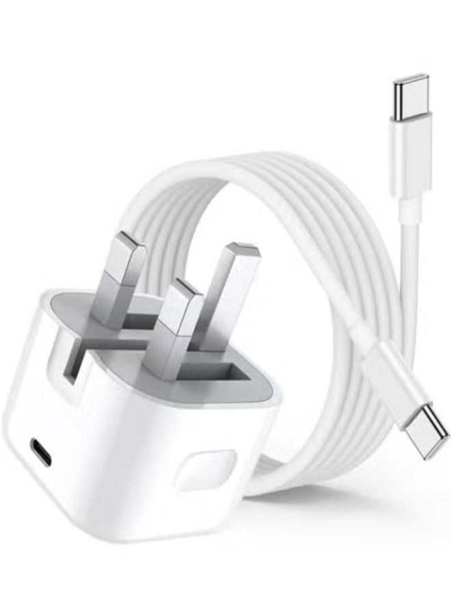 Plynox 35W Fast USB C Power Adapter Plus Type C Cable for Iphone 16 Pro Max Fast charger Type C Wall Plug for Iphone 15 pro Max/16 Pro/16/16 Plus/15 pro/15 etc - Image 1