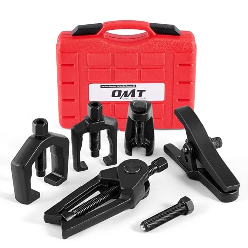 Orion Motor Tech 5-in-1 Ball Joint Separator, Pitman Arm Puller, Tie Rod End Tool Set for Front End Service, Splitter Removal Kit (RB06) - Image 1