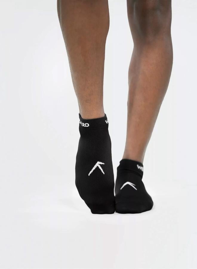 Wizard Pack of 3 - Black Ankle Dry Touch Socks - Image 1