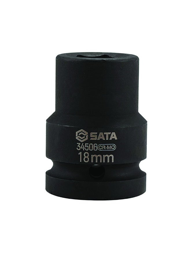 SATA ST34506SC 3/4" Drive 6 Point Impact Socket 18mm