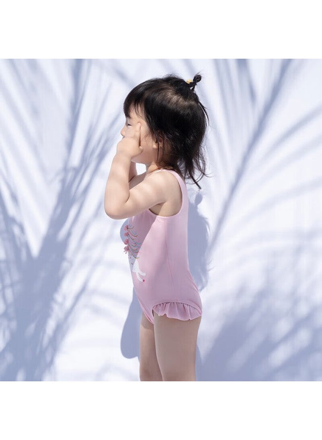 Yizi Children's Swimsuit Girls Baby One-piece Swimsuit Kids Swimwear Girls Ezi20g050 Pink 86cm - Image 2