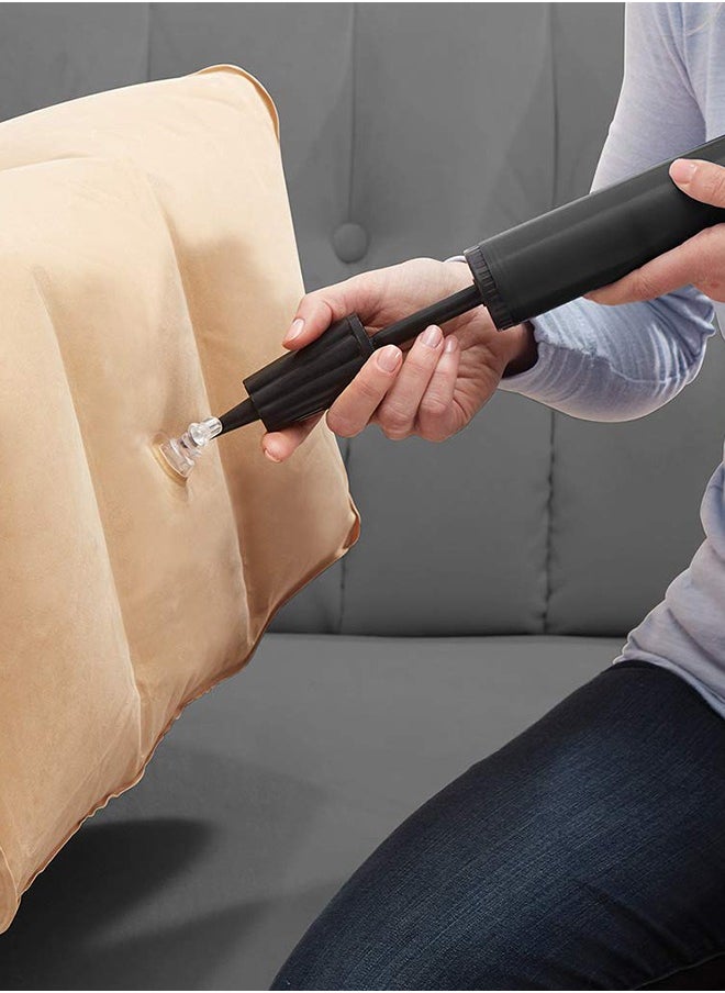 Arabest - Inflatable Leg Elevation Pillows, Hip and Knee Pain, Improves Circulation, Reduces Swelling-Inflatable Bed Wedge Pillow 60x50x30cm Beige - Image 1