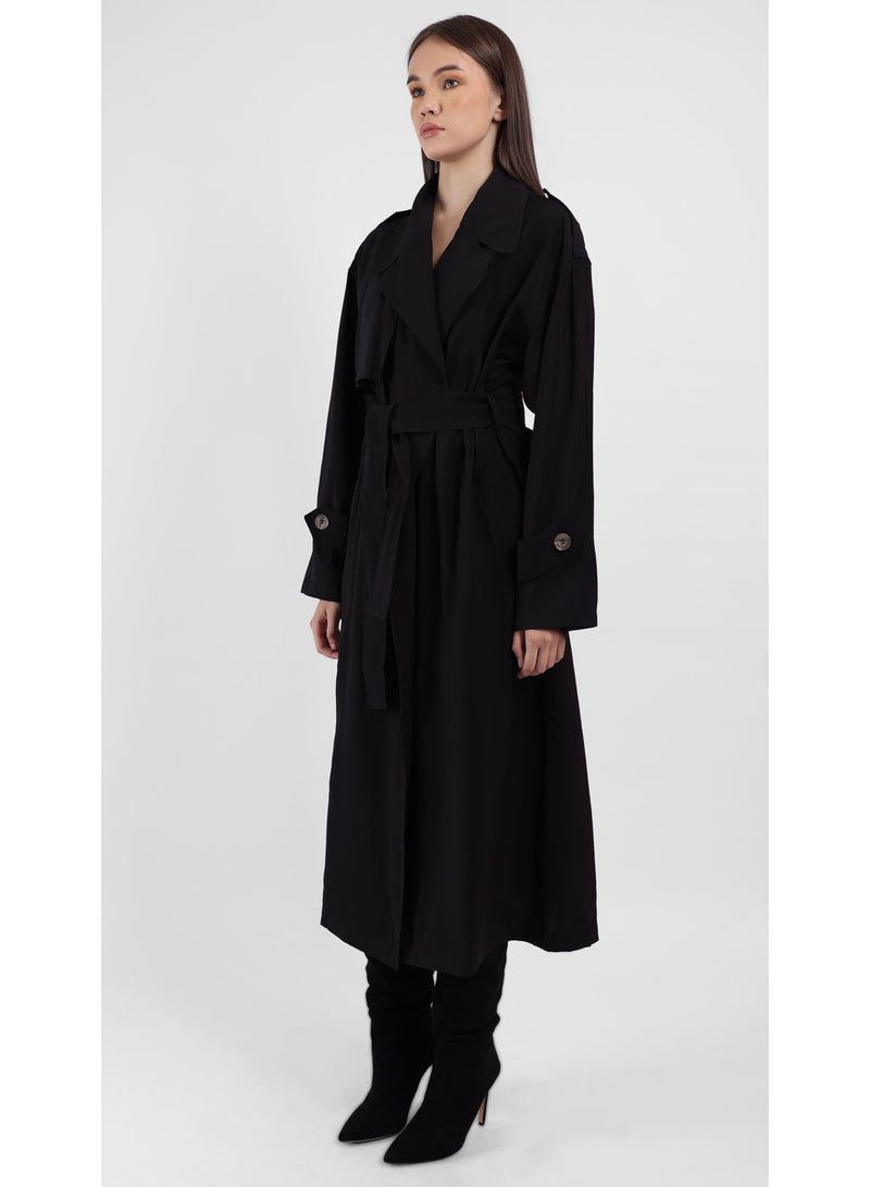 KYVELi MonoBelt Classic Trench Overcoat - Image 3