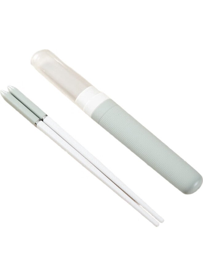 JD.com Jingzao Portable Chopstick Storage Box, Alloy Chopsticks, Personal Chopsticks, Healthy, Heat-Resistant, Portable Personal Tableware - Image 2