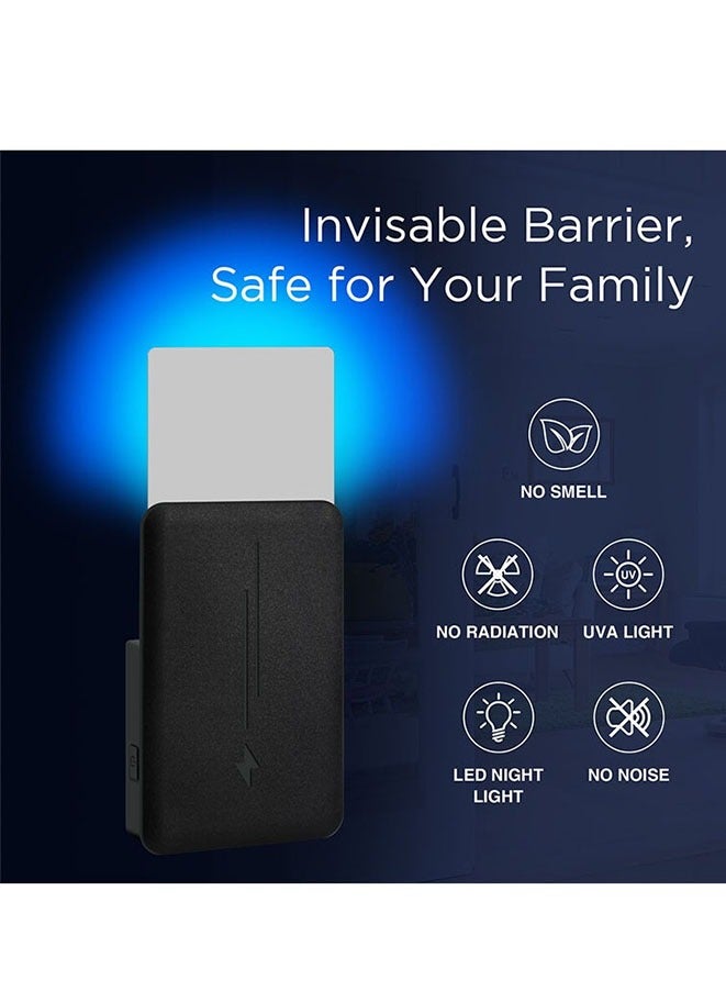 Muyixin Indoor Fly Trap for Home, Plug-in Flying Insect Traps Catcher with Dimmable UVA Attract Night Light Mode, 2 Device+10 Glue Cards - Image 5