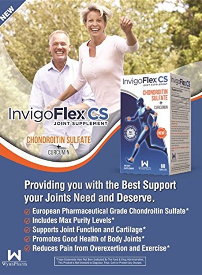 InvigoFlex ® CS - Chondroitin Sulfate with Turmeric Curcumin Non GMO for Knee, Hand, Back & Hip Premium Joint Supplement - Image 3