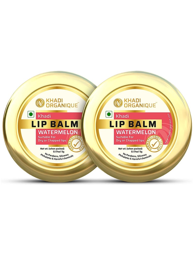 Khadi ORGANIQUE - Khadi Organique Watermelon Lip Balm 10gm (Pack Of 2) - Image 1
