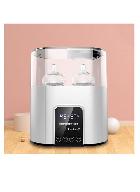 Baby Bottle Warmer Sterilizer, Portable Fast Milk Warmer with Timer and LCD Display, Accurate Temperature Control, BPA-Free Baby Food Heater