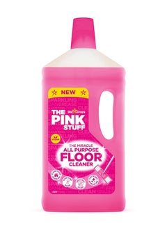 The Pink Stuff All Purpose Floor Cleaner 1 Litre Vegan-Friendly And Infused With Fresh Signature Longlasting Rhubarb Scent.