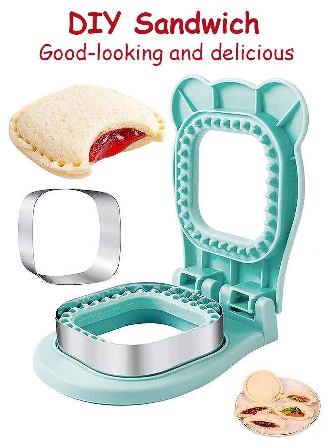 Photon Sandwich Cutter Maker, Sandwich Sealer, Square Sandwich Uncrustable Cutter for Kids Breakfast and Lunches - Image 1