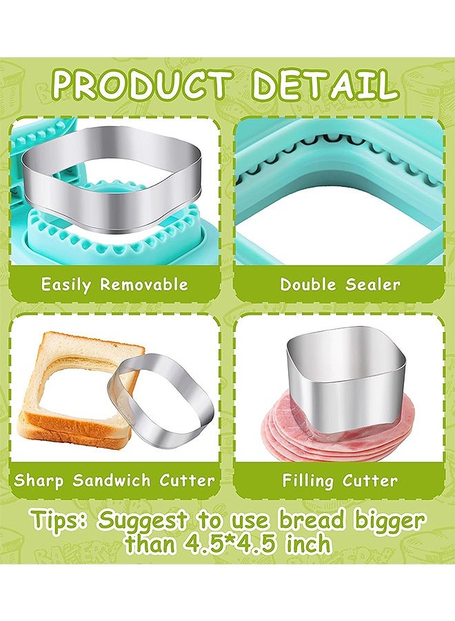 Photon Sandwich Cutter Maker, Sandwich Sealer, Square Sandwich Uncrustable Cutter for Kids Breakfast and Lunches - Image 3