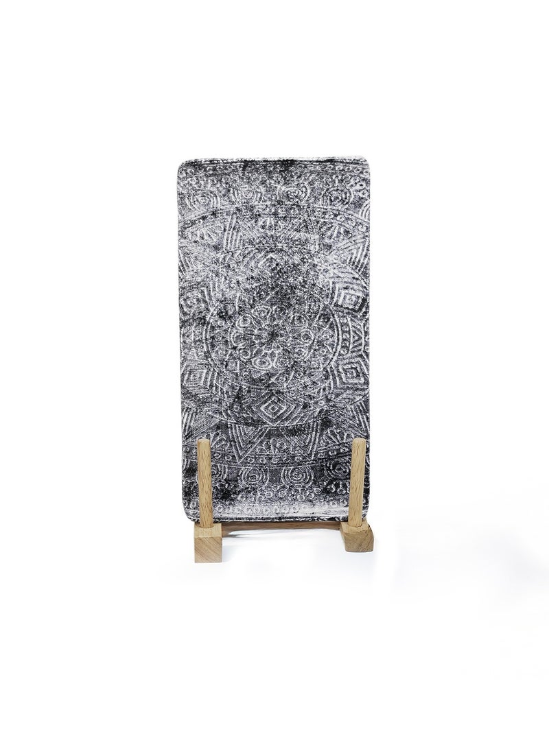 EDESSA Edessa Ginko Ceramic Rectangle Serving Plate (Multicolor, 12.5 x 24cm, Set of 6)  - Image 3