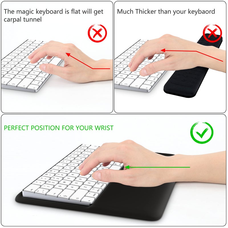 HONKID Wrist Rest for Magic Keyboard 2 (MLA22LL/A, A1644) and Magic Keyboard with Touch ID(MK293LL/A), Magic Keyboard Stand Pad to Relief Pain - Image 2