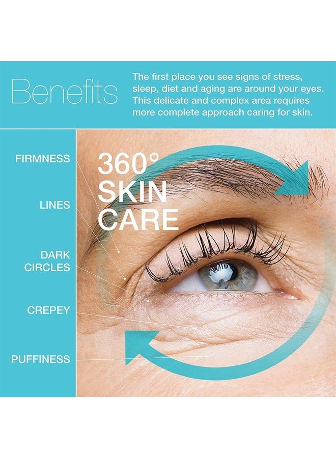 MD Complete by Dr. Brian Zelickson MD Complete Total Eye Treatment | Anti-Aging Hydrating Skin Renewal Eye Treatment | with Peptides, Vitamins C & E and Hyaluronic Acid for Wrinkles, Fine Lines and Crows Feet 0.5 fl oz - Image 2