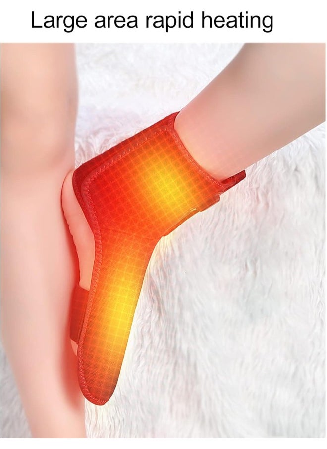 silvercnc Heated Ankle Wrap, Remove Fatigue Electric Heating Wrap for Ankle Sprain 