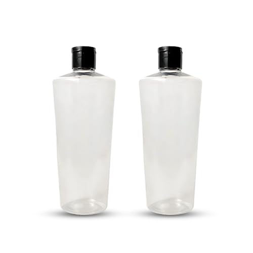 Devinez 250ml Multipurpose Transparent PET Bottle – with Flip-Top Cap, Perfect for Essential Oils, Skin Care, Toners, Cleaning, Sanitizers, Beauty & DIY Projects (Pack of 2) - Image 1