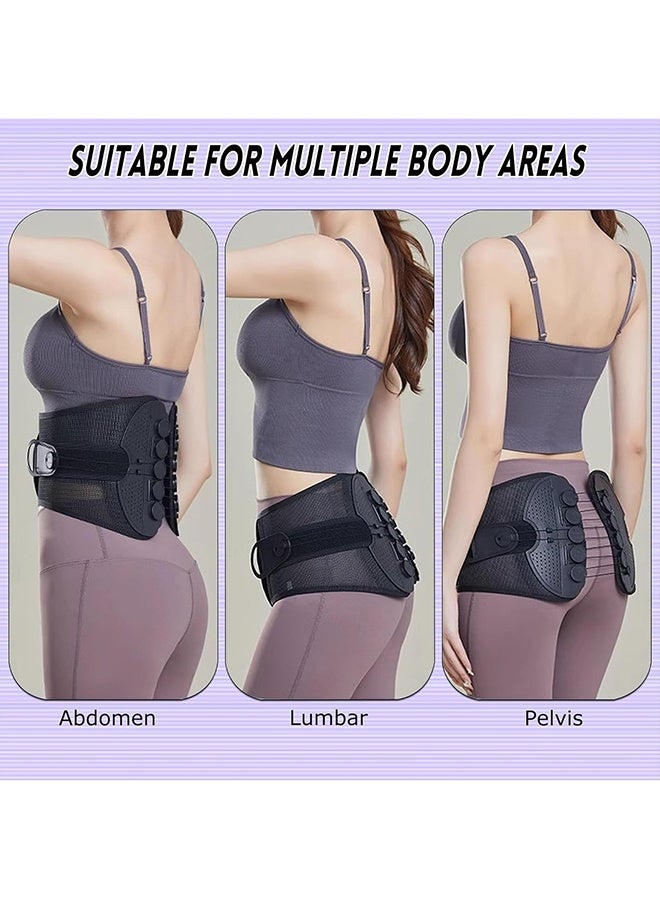 كوانتوم حزام دعم أسفل الظهر، حزام دعم بتصميم شبكي يسمح بالتهوية، حزام رفع أثقال قابل للتعديل للتدريب اليومي على القوة أثناء العمل - Image 5