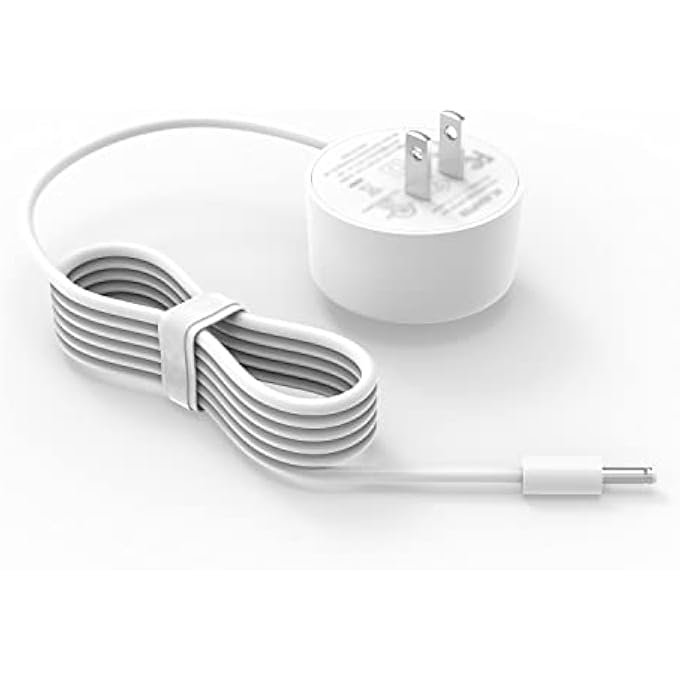 rayihni شاحن تيار متردد بقوة 15 واط مدرج في UL مناسب لجوجل هوم هاب، ناست هاب (الجيل الثاني) GA01331-US مكبر صوت ذكي يعمل بالصوت كابل طاقة جداري محول سلكي (غير مناسب لجوجل هوم) - Image 1