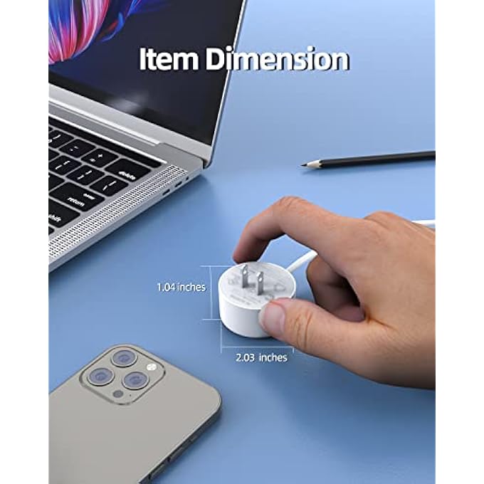 rayihni شاحن تيار متردد بقوة 15 واط مدرج في UL مناسب لجوجل هوم هاب، ناست هاب (الجيل الثاني) GA01331-US مكبر صوت ذكي يعمل بالصوت كابل طاقة جداري محول سلكي (غير مناسب لجوجل هوم) - Image 3