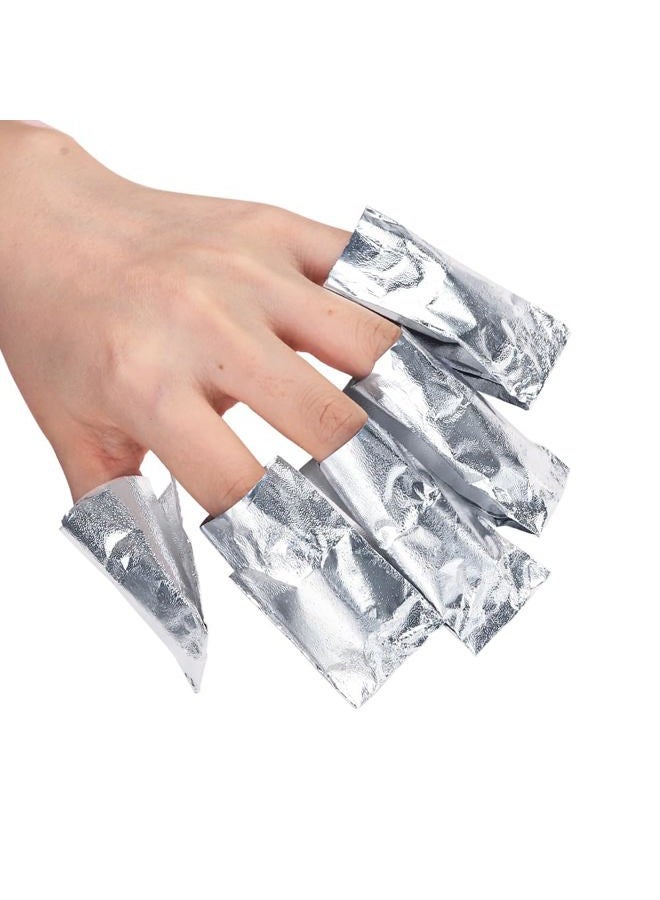 lasenersm 100 Pieces Nail Polish Remover Soak Off Foil Nail Foil Wrap Gel Nail Polish Soak Off Remover Nail Gel Remover Soak Off Foil Gel Nail Polish Remover Wrap Cotton Pad Gel Polish Remover(Matte) - Image 4