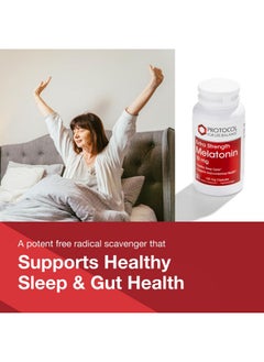 Protocol For Life Balance Protocol Melatonin Extra Strength - 10 mg Melatonin - Sleeping Support for Adults - Daily Immune Support - Pineal Gland Aid - Kosher & Non-GMO - 100 Veg Capsules  - Image 3