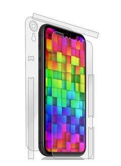 واقي شاشة لجهاز ايفون اكس آر XR, ليس زجاجي, لكامل الجهاز, وضوح عالي, مقاوم التوهج والبقع, حبة واحدة