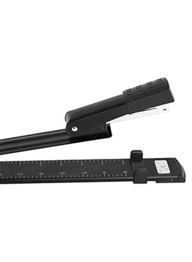 دباسة طويلة المدى، دباسة قياسية طويلة الذراع لتجليد الكتيبات أو الكتب، لون أسود، دباسة معدنية متينة - Image 3