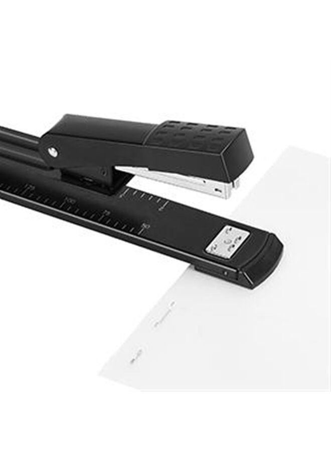 دباسة طويلة المدى، دباسة قياسية طويلة الذراع لتجليد الكتيبات أو الكتب، لون أسود، دباسة معدنية متينة - Image 4