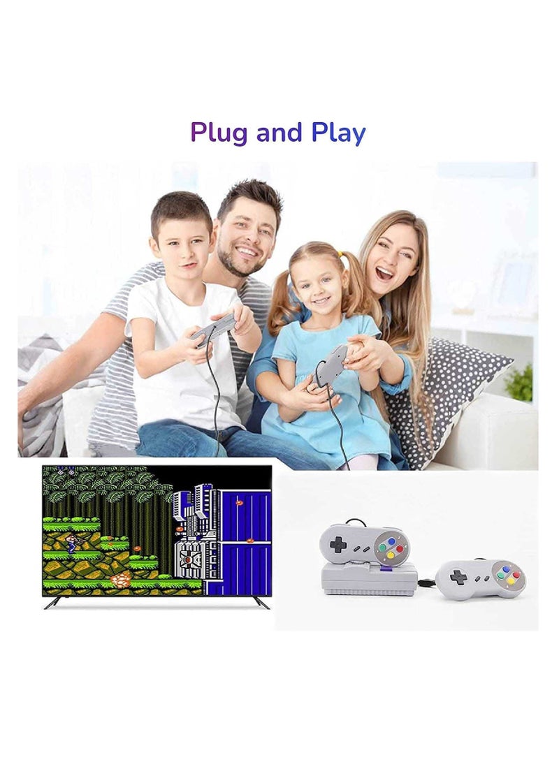 KASTWAVE Classic Retro Game Console, 8-bit AV Output Video Game Built-in 400 Games with 2 Classic Controllers, Plug and Play TV Games for Kids and Adults-AV Output(Need to Bring Your Own Adapter) - Image 2
